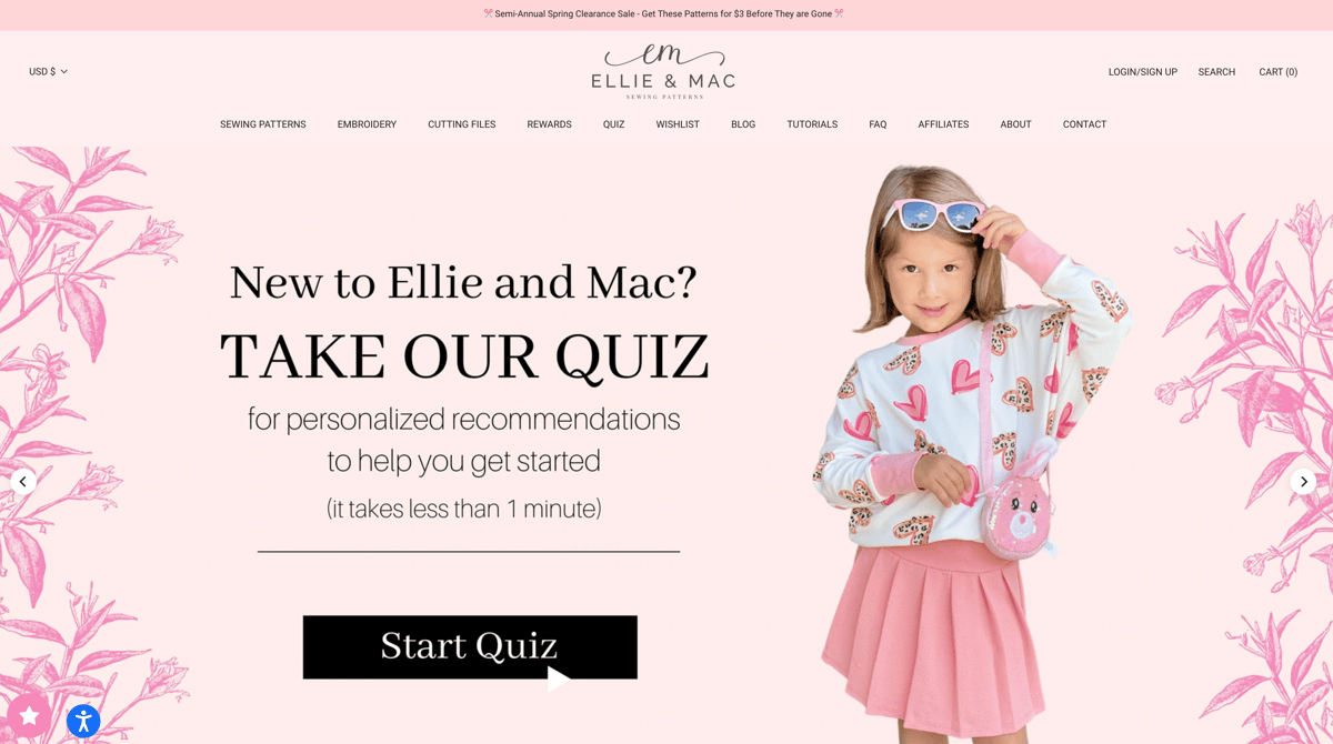 Ellie & Mac Pattern Finder Quiz