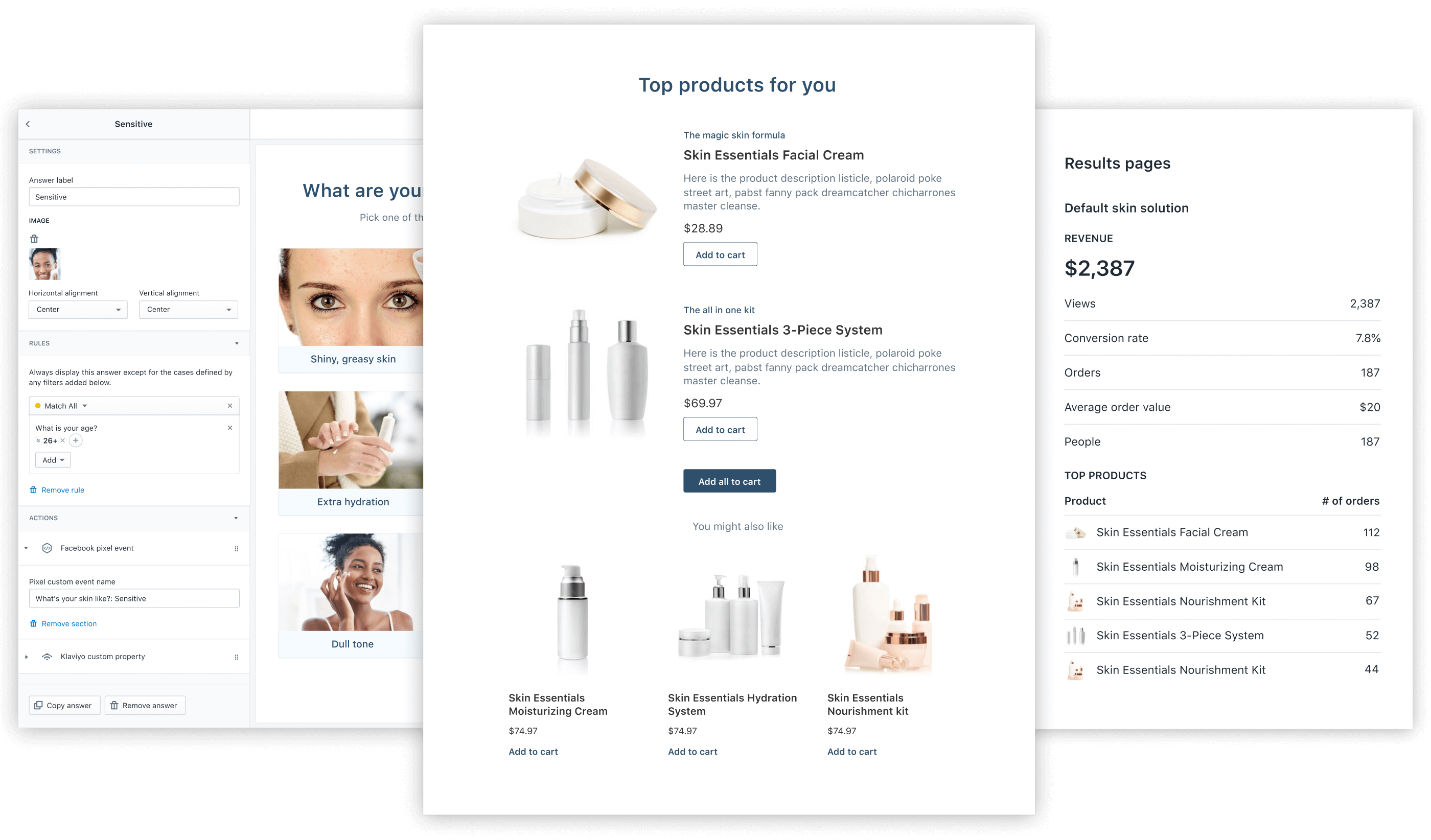 Integrated with shopify