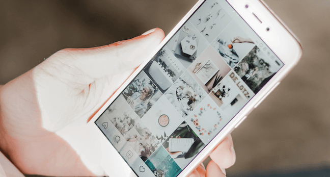 Phone and Instagram