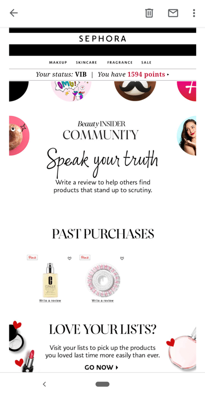 Sephora email example-1