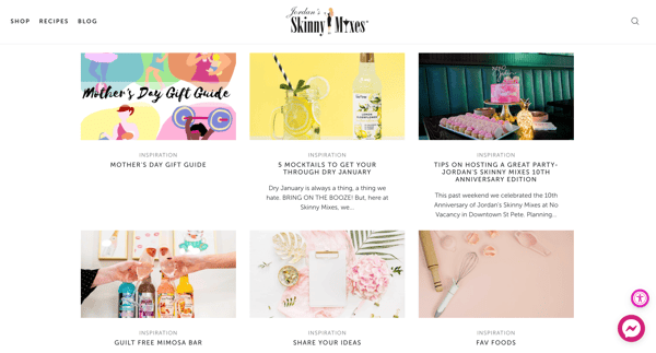 Skinny Mixes Blog