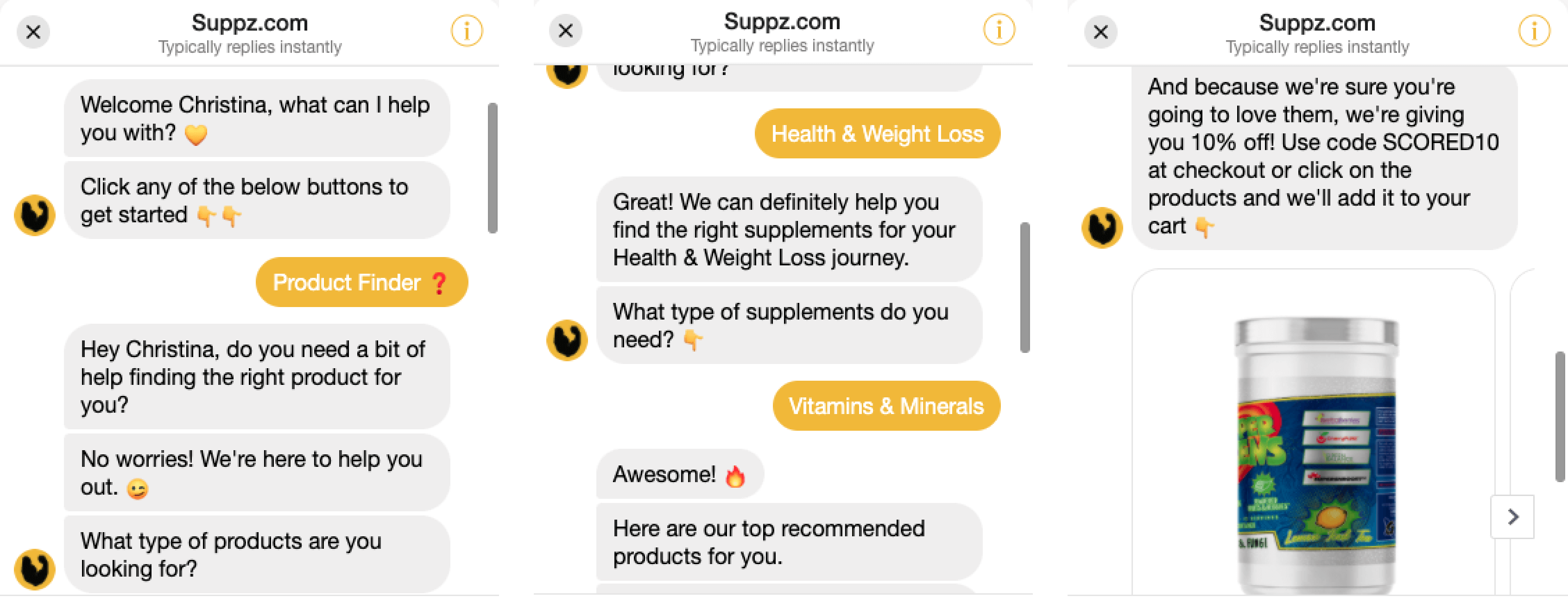 Suppz Messenger Bot