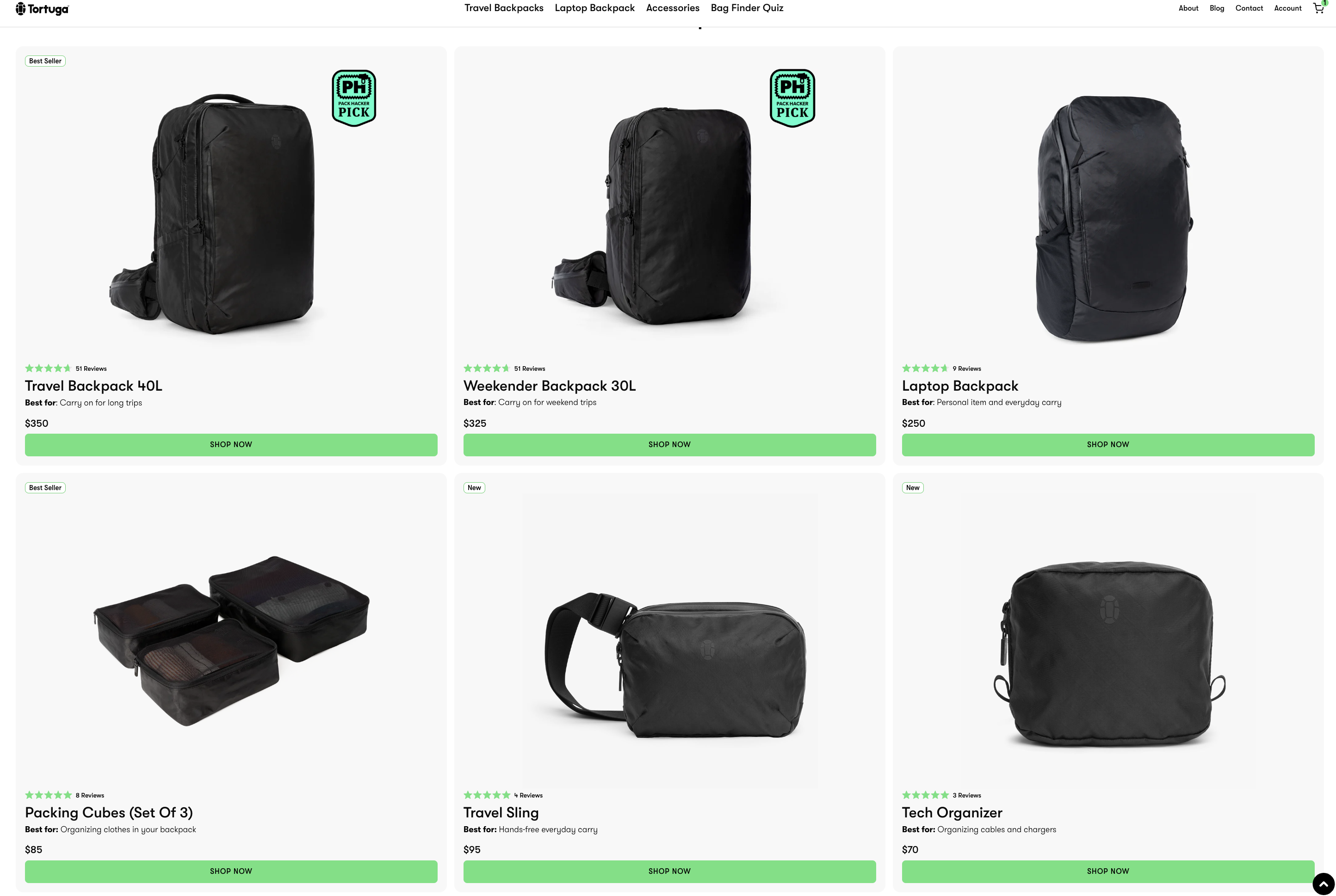 bag selection
