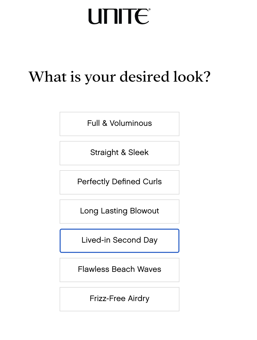 desired look