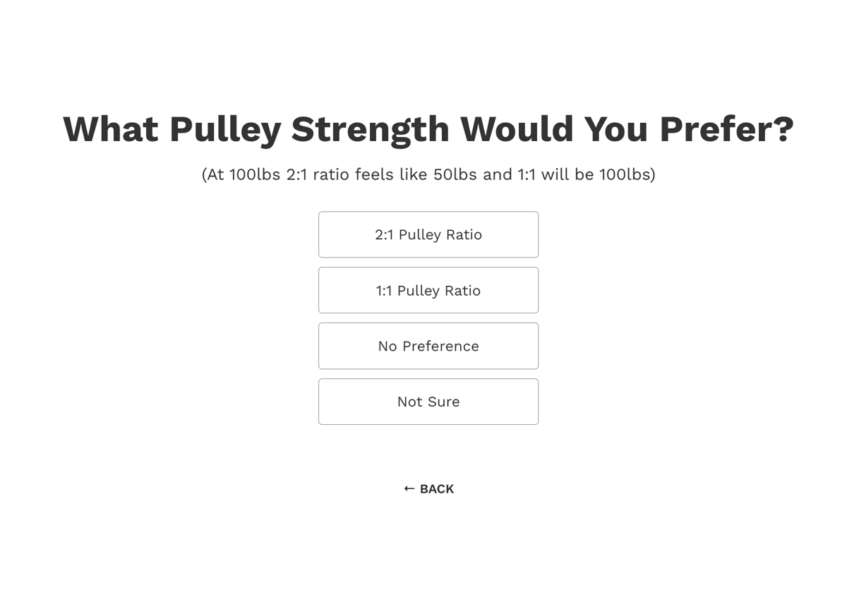 jacked up - pulley ratio