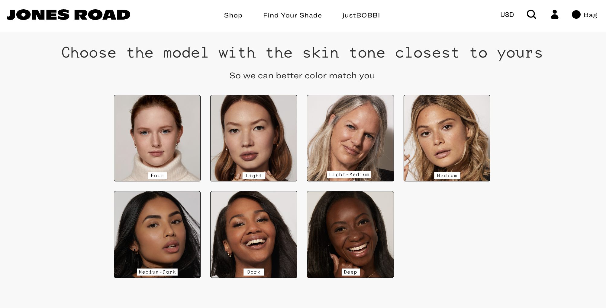 jones road - skin tone