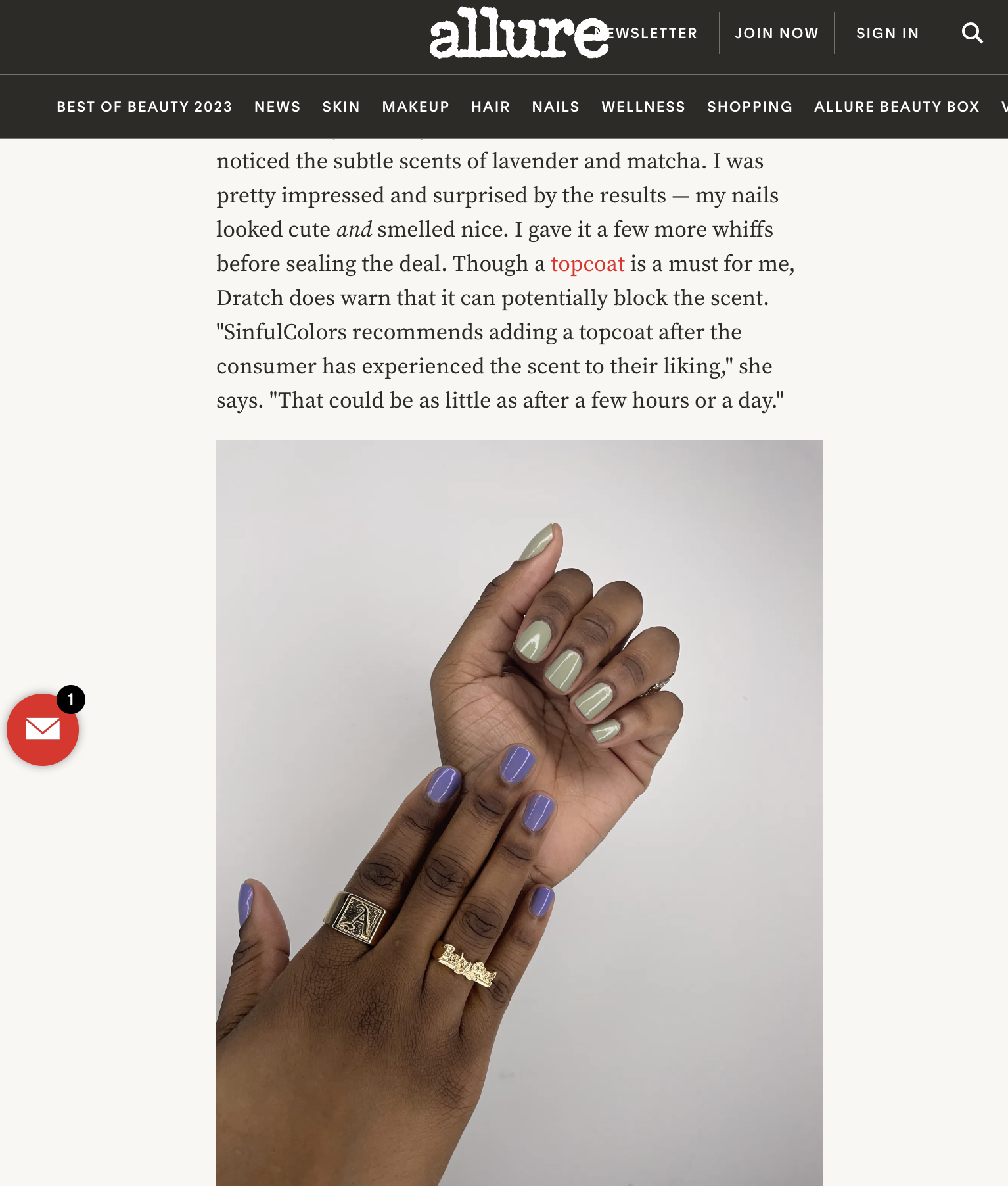 nail review - allure