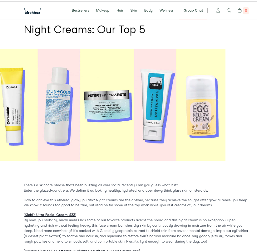 night creams - birchbox