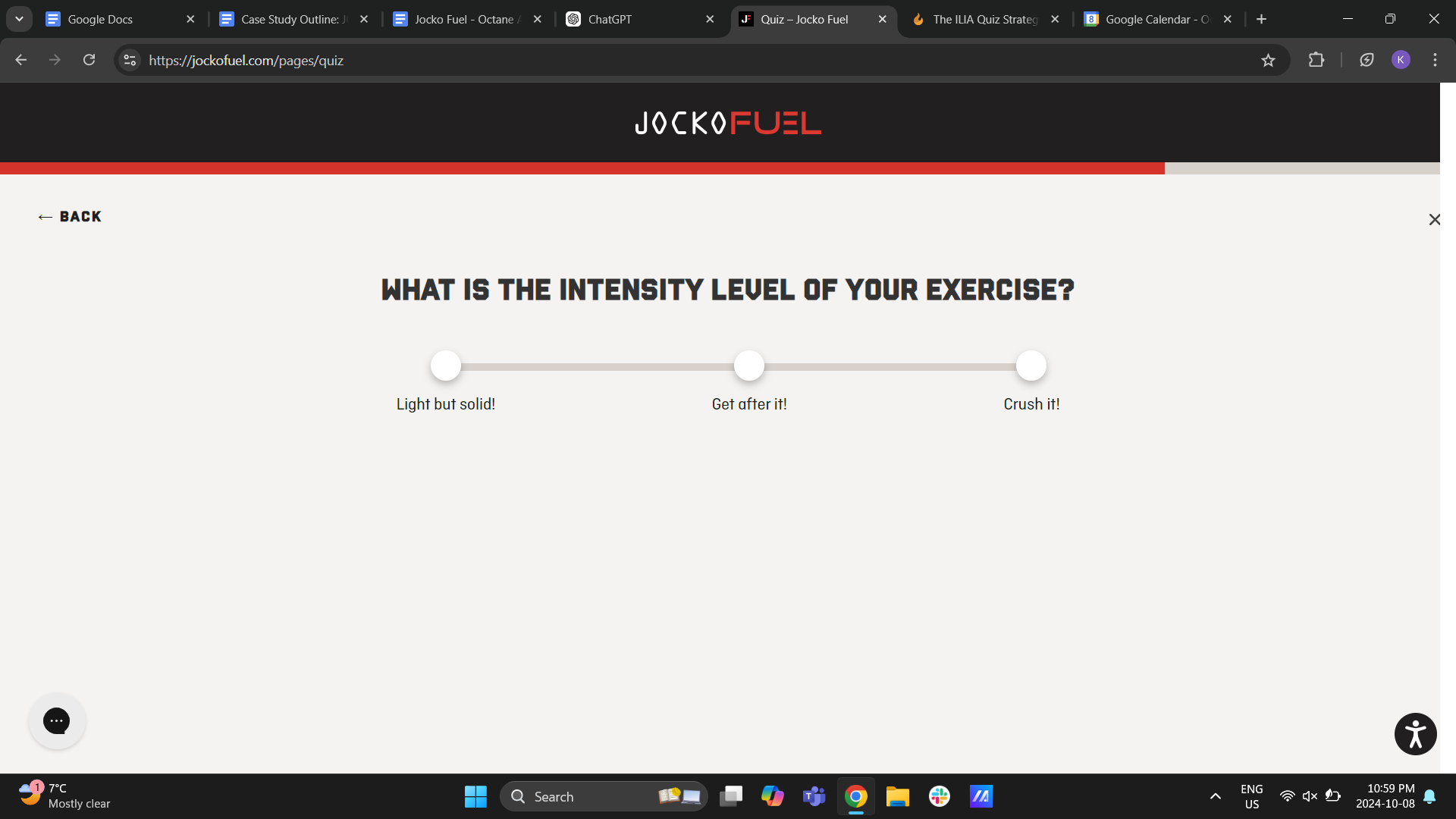 Jocko Fuel Quiz Intensity